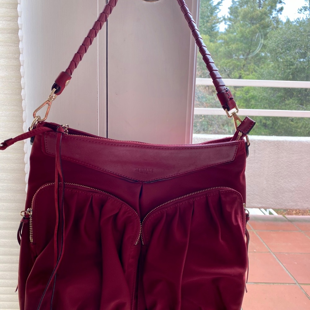 MZ Wallace Bedford Thompson Hobo Cranberry Small - Picture 2 of 16